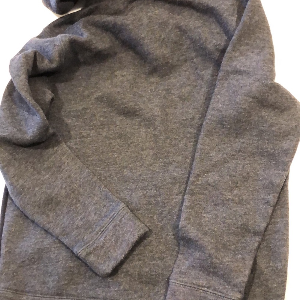 Grey and black Medium jacket with hoodie and pockets - Picture 4 of 4